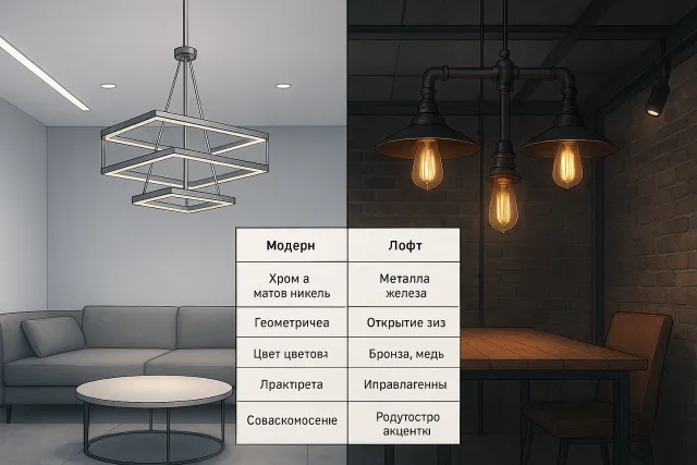 Как выбрать современные потолочные светильники в стилях модерн и лофт: LED-решения для интерьера